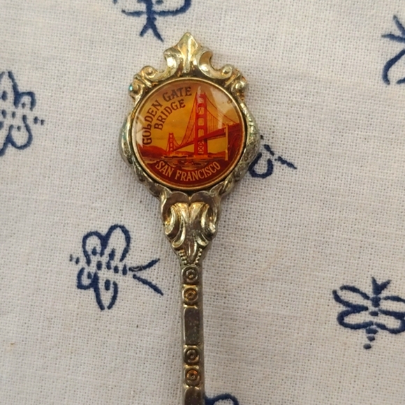 Vtg Golden Gate Bridge Silverplated Shovel Spoon - Picture 2 of 5